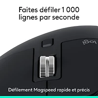 Souris avec capteur Darkfield haute précision MX Master 3S Bluetooth de Logitech - Noir
