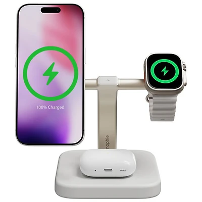Mophie 3-In-1 15W Qi2 Wireless Charging Stand with MagSafe (401319764)