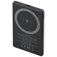 Chargeur portable USB-C 15 W 5000 mAh Re-Charge de Dbramante1928 avec chargeur Qi2 et MagSafe sans fil - Gris