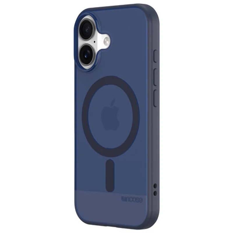 Étui rigide ajusté mince d'Incase Designs avec MagSafe pour iPhone 17 - Bleu foncé cosmique
