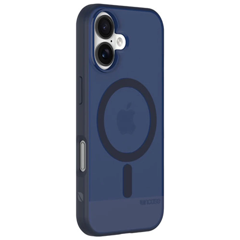 Étui rigide ajusté mince d'Incase Designs avec MagSafe pour iPhone 17 - Bleu foncé cosmique