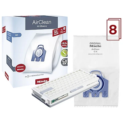 Miele HyClean Air GN Vacuum Dustbags for Complete C3 & Classic C1 - XL-Pack