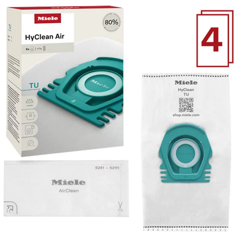 Miele HyClean Air TU Vacuum Dustbags for Miele Guard L1 & Guard S1