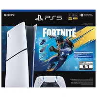 Ensemble PlayStation 5 mince édition numérique de 825 Go avec Fortnite Flowering Chaos