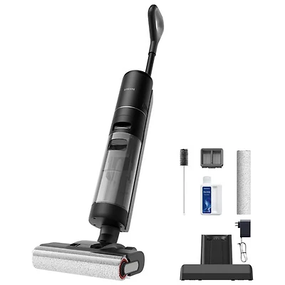 Aspirateur vertical sans sac et sans fil FloorX 302 de Dreame - Noir