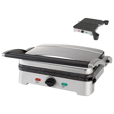 Heritage The Rock Panini Grill - Black/Stainless Steel