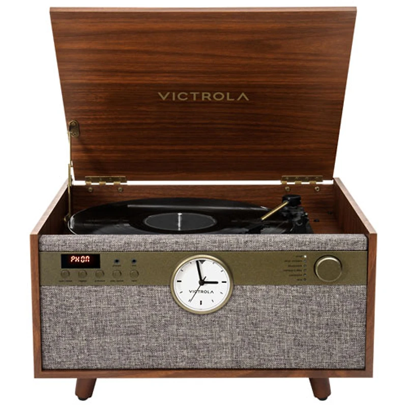Victrola Century 6-in-1 Belt Drive Turntable - Walnut - Only at Best Buy