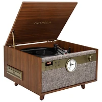 Victrola Century 6-in-1 Belt Drive Turntable - Walnut - Only at Best Buy