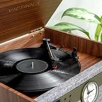 Victrola Century 6-in-1 Belt Drive Turntable - Walnut - Only at Best Buy