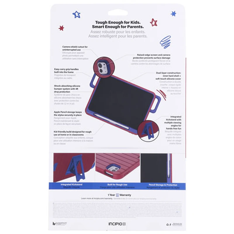 Incipio Kids Bumper Case for iPad Pro 11" - Red/Blue