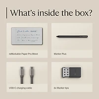 reMarkable Paper Pro Move 7.3" 64GB Paper Tablet with Marker Plus Pen - Silver