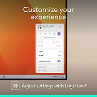 Casque d'écoute Bluetooth à suppression du bruit sans fil Zone 2 ES de Logitech - Graphite