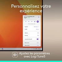 Casque d'écoute Bluetooth à suppression du bruit sans fil Zone 2 ES de Logitech - Graphite