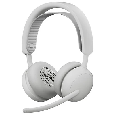 Logitech Zone 2 ES Wireless On-Ear Noise Cancelling Bluetooth Headphones - Off-White