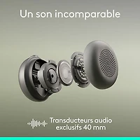 Logitech Zone 2 ES Wireless On-Ear Noise Cancelling Bluetooth Headphones - Off-White