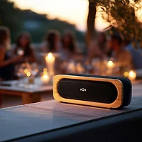 Haut-parleur sans fil Bluetooth résistant aux éclaboussures Get Together Go de House of Marley - Noir