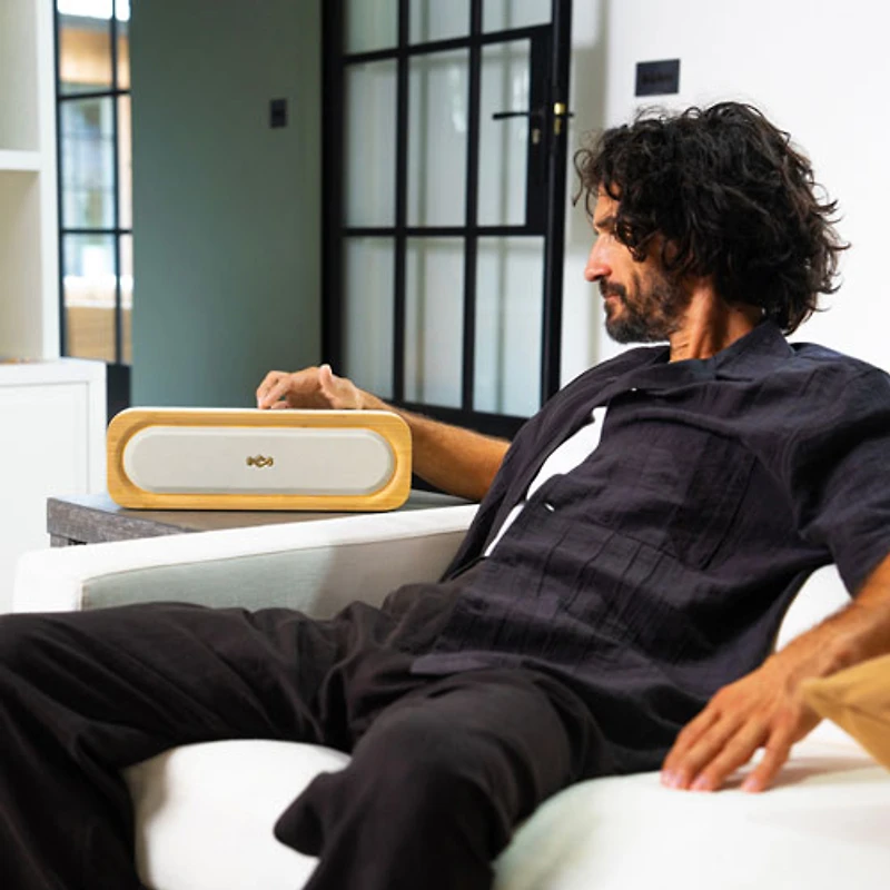 Haut-parleur sans fil Bluetooth Get Together 3 de House of Marley - Crème