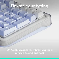 Clavier pleine grandeur à touches mécaniques rétroéclairées Bluetooth Alto Keys K98M de Logitech - Lilas - Anglais
