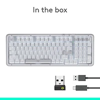Logitech Alto Keys K98M Bluetooth Backlit Mechanical Full-Size Keyboard - Off-White - English