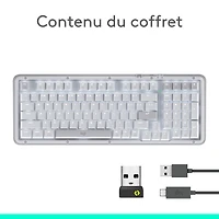 Logitech Alto Keys K98M Bluetooth Backlit Mechanical Full-Size Keyboard - Off-White - English