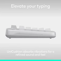 Clavier pleine grandeur à touches mécaniques rétroéclairées Bluetooth Alto Keys K98M de Logitech - Blanc cassé - Anglais