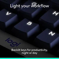 Clavier pleine grandeur à touches mécaniques rétroéclairées Bluetooth Alto Keys K98M de Logitech - Graphite - Anglais