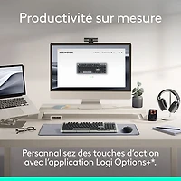 Clavier pleine grandeur à touches mécaniques rétroéclairées Bluetooth Alto Keys K98M de Logitech - Graphite - Anglais