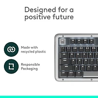 Clavier pleine grandeur à touches mécaniques rétroéclairées Bluetooth Alto Keys K98M de Logitech - Graphite - Anglais