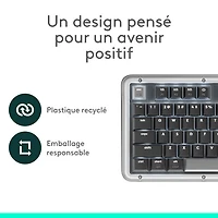 Clavier pleine grandeur à touches mécaniques rétroéclairées Bluetooth Alto Keys K98M de Logitech - Graphite - Anglais