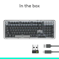 Clavier pleine grandeur à touches mécaniques rétroéclairées Bluetooth Alto Keys K98M de Logitech - Graphite - Anglais