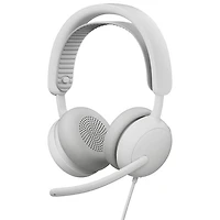 Casque d'écoute avec fil à suppression active du bruit Zone 2 de Logitech - Blanc cassé