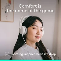 Casque d'écoute avec fil à suppression active du bruit Zone 2 de Logitech - Blanc cassé