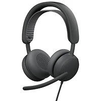 Logitech Zone 2 ANC Wired On-Ear Noise Cancelling Headphones - Graphite