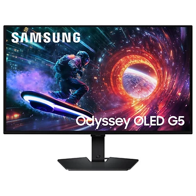 Samsung Odyssey 27" QHD 180Hz 0.03ms GTG OLED G-Sync FreeSync Gaming Monitor (LS27FG502SNXZA) - Black - Only at Best Buy