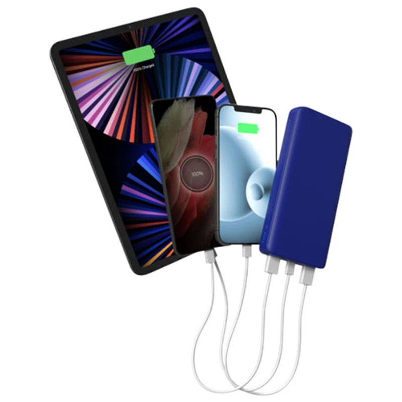Mophie Powerstation 20000 mAh 15W Dual USB-A/USB-C PD Power Bank - Blue