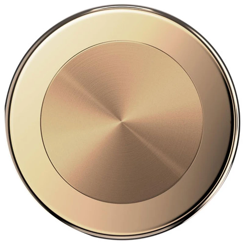 PopSockets PopGrip Universal Cell Phone Magnetic Expanding Grip & Stand with Adapter Ring - Aluminum Radial Gold