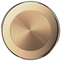 PopSockets PopGrip Universal Cell Phone Magnetic Expanding Grip & Stand with Adapter Ring - Aluminum Radial Gold