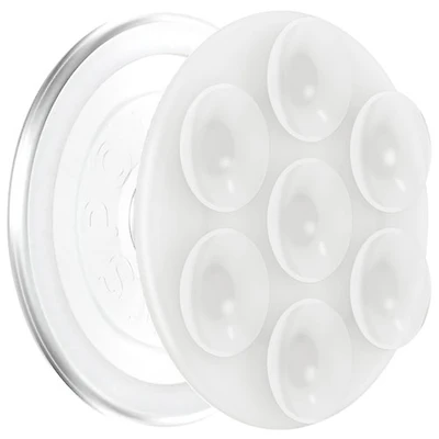 Support universel à prise pour cellulaire avec MagSafe PopGrip Suck-Up de PopSockets - Transparent