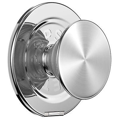 PopSockets PopGrip Kick-Out Universal Cell Phone Grip & Stand with MagSafe - Aluminum Radial Silver