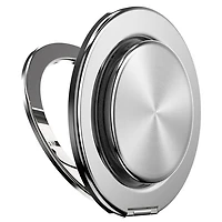 PopSockets PopGrip Kick-Out Universal Cell Phone Grip & Stand with MagSafe - Aluminum Radial Silver