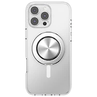 PopSockets PopGrip Kick-Out Universal Cell Phone Grip & Stand with MagSafe - Aluminum Radial Silver