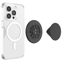Support universel à prise extensible magnétique pour cellulaire PopGrip de PopSockets - Noir