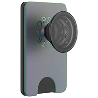 Support universel à prise extensible pour cellulaire MagSafe PopWallet+ (Plus) de PopSockets - Gris nocturne
