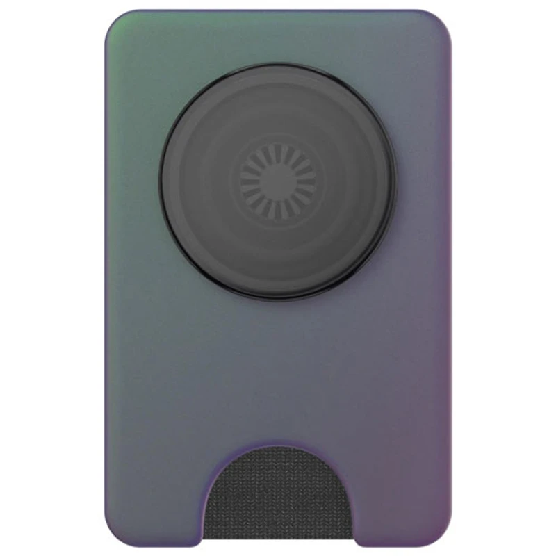 Support universel à prise extensible pour cellulaire MagSafe PopWallet+ (Plus) de PopSockets - Gris nocturne