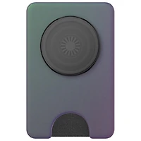 Support universel à prise extensible pour cellulaire MagSafe PopWallet+ (Plus) de PopSockets - Gris nocturne