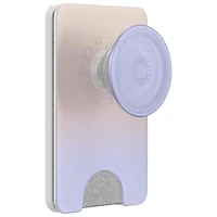 Support universel à prise extensible pour cellulaire MagSafe PopWallet+ (Plus) de PopSockets - Brume matinale métallique