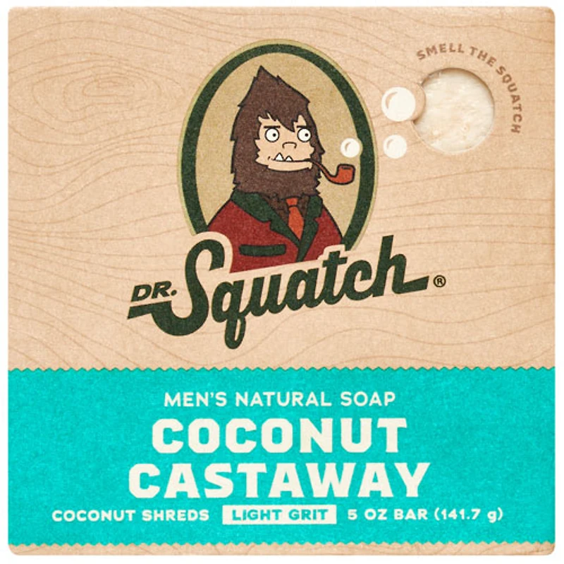 Dr. Squatch Men's Natural Bar Soap - Coconut Castaway