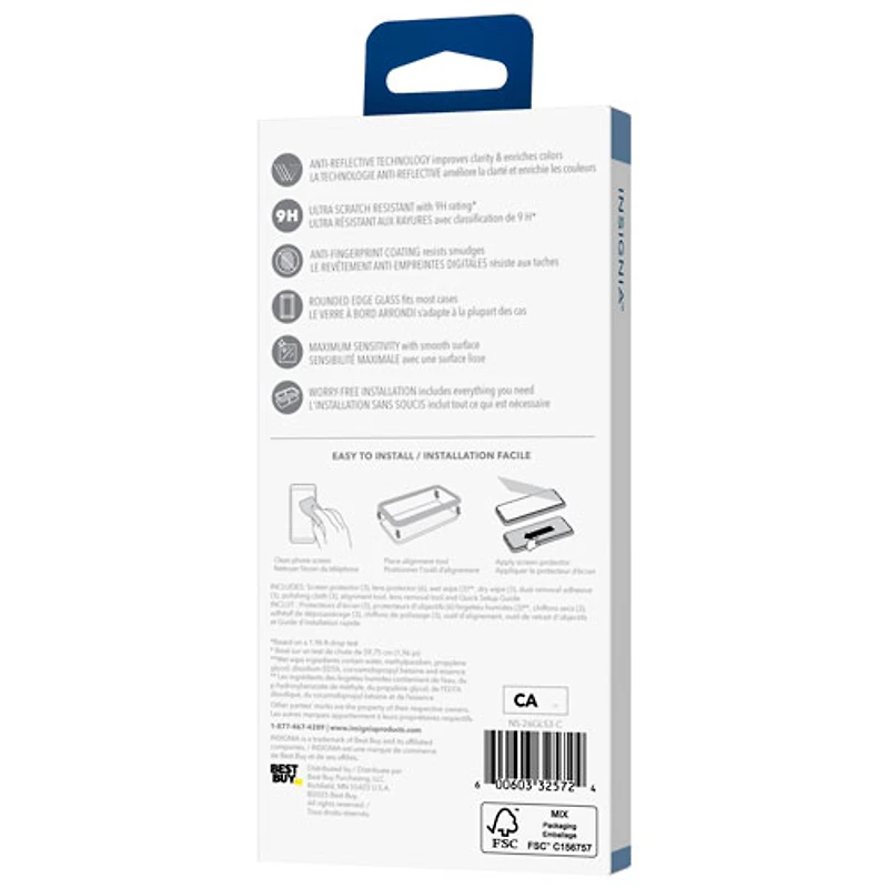 Insignia Glass Screen Protector with Camera Lens Protectors for Galaxy S26 - Only at Best Buy