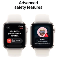 Apple Watch SE 3 (GPS + Cellulaire) avec boîtier de 40 mm en aluminium comète et bracelet sport comète avec Virgin Plus - Petit/Moyen - Financement mensuel