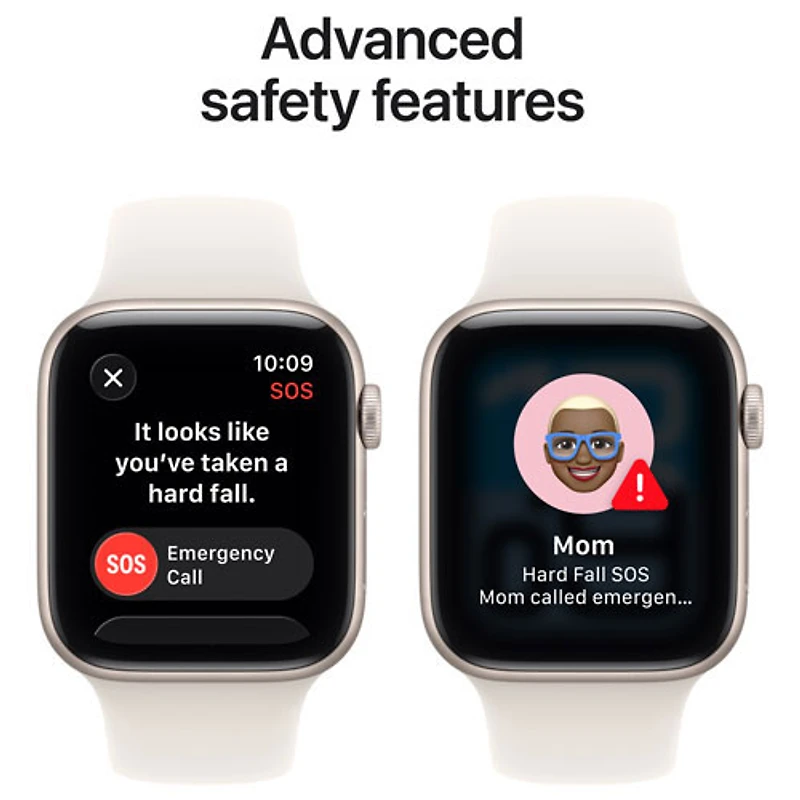 Freedom Mobile Apple Watch SE 3 (GPS + Cellular) 44mm Starlight Aluminum Case with Starlight Sport Band - Medium/Large - Monthly Tab Payment